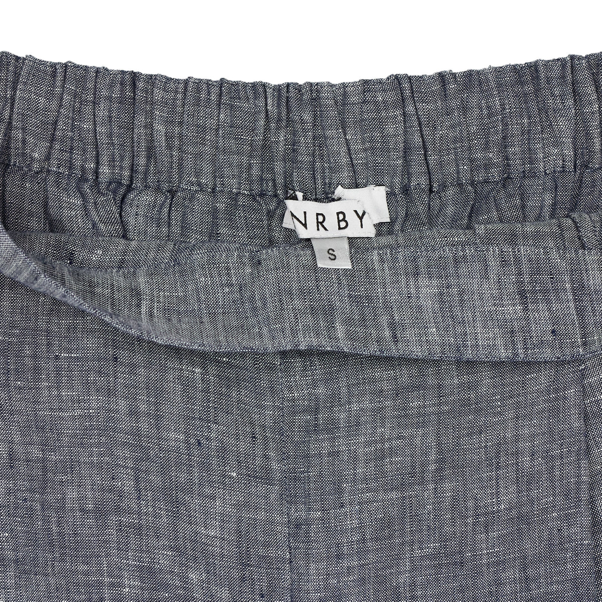 NRBY Blue Linen Culottes Trousers