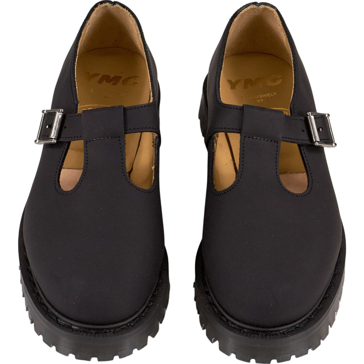 YMC Black T Bar Shoes