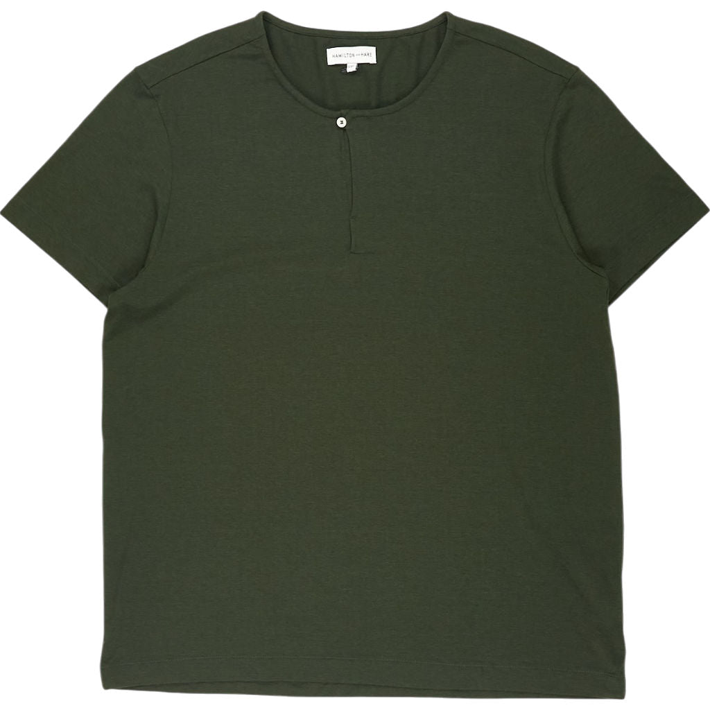 Hamilton + Hare Green Henley T-Shirt