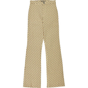 Motel Yellow Wavy Checker Zoven Trouser