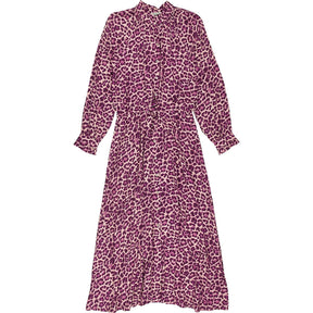 Baukjen Purple Luna Leopard Print Dress