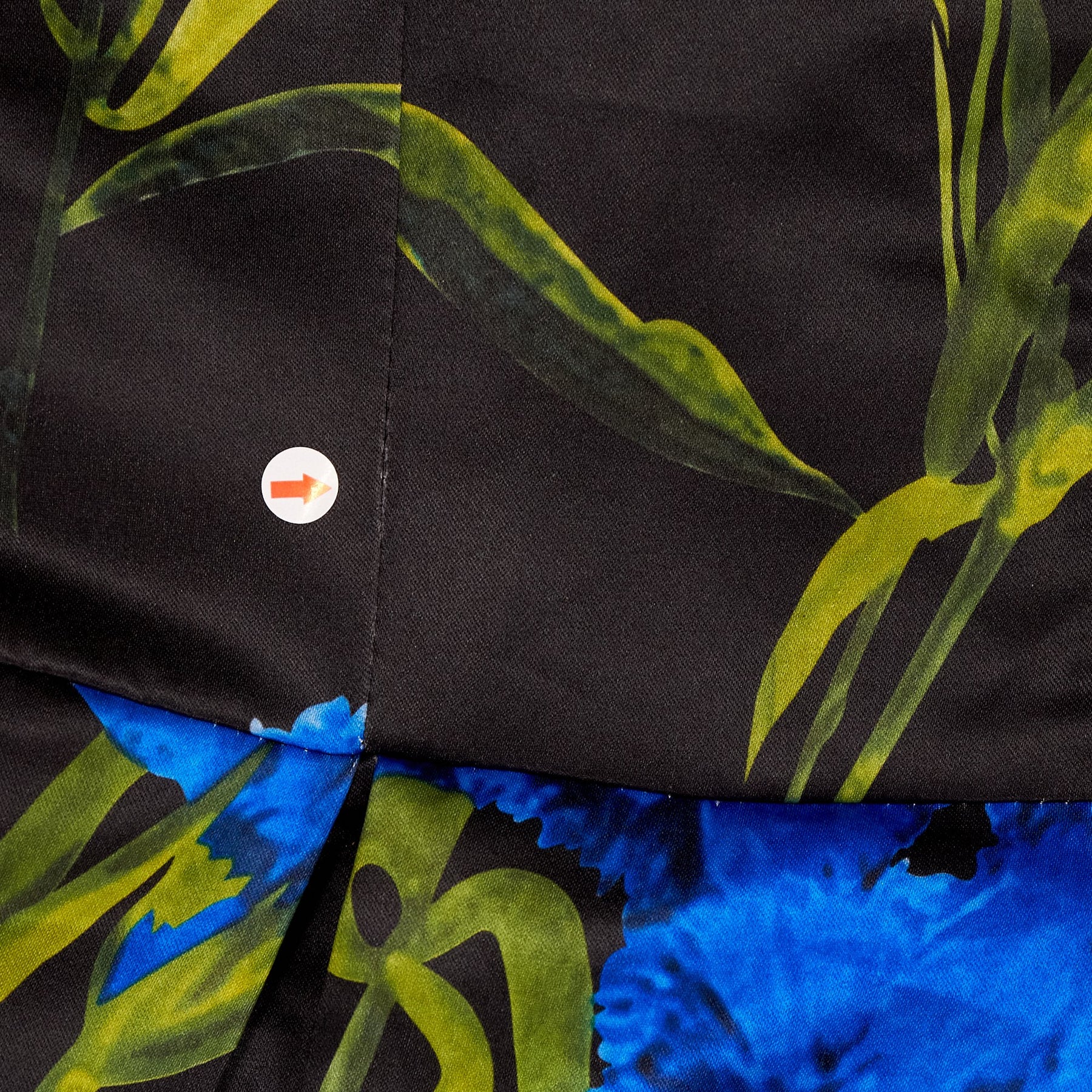 Marc Angelo Black Blue Floral Dress