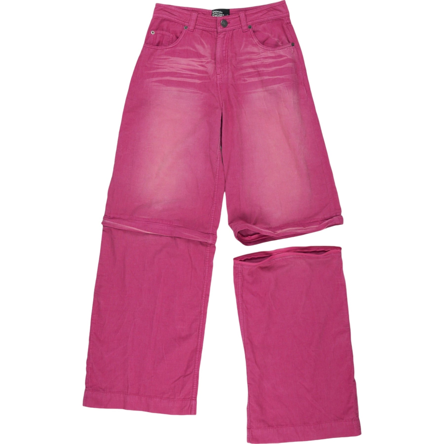 Basic Pleasure Mode Pink Cotton Trousers