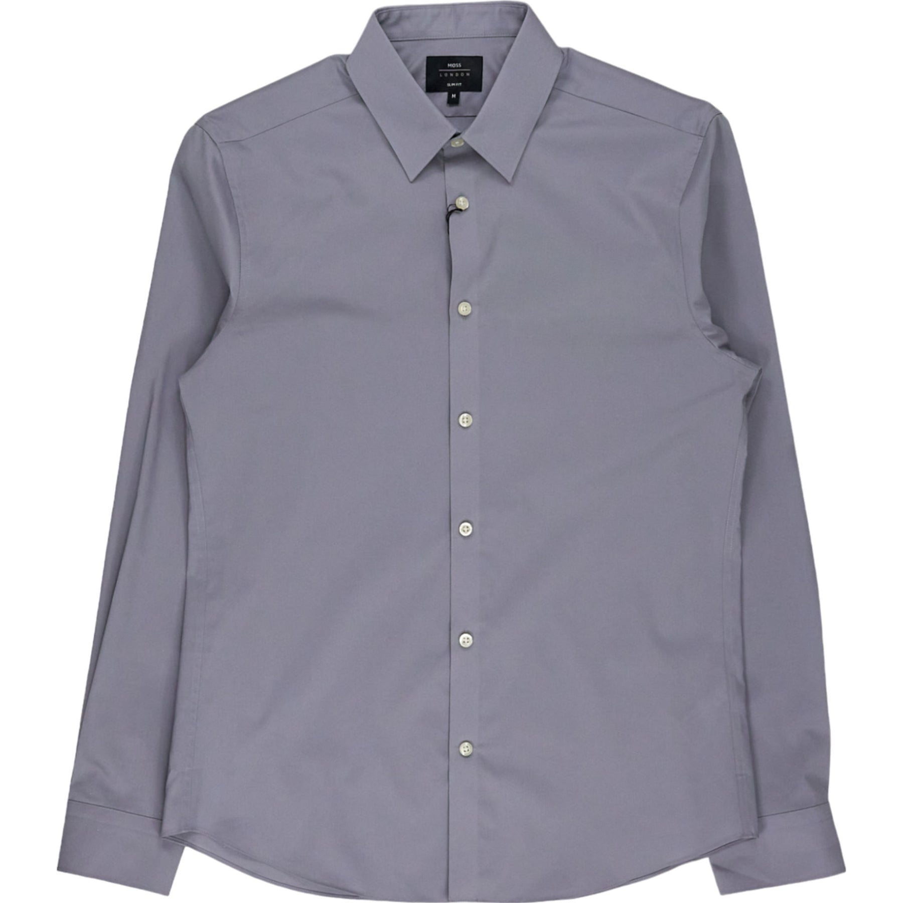 Moss London Grey Slim Fit Shirt