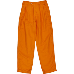 Tommy Hilfiger Orange Cotton Linen Straight Pants