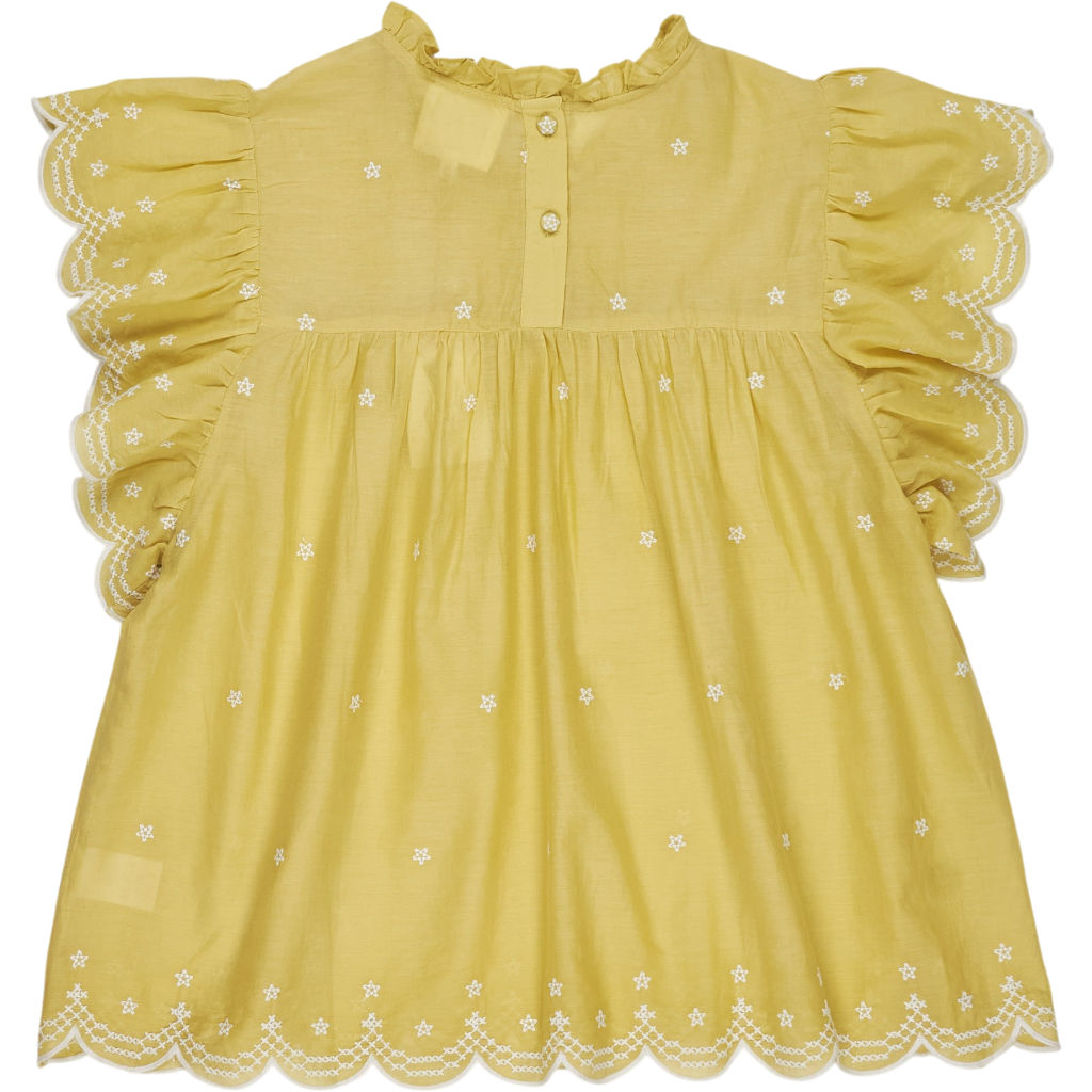 Bonté Lime Marcel Top Embroidered