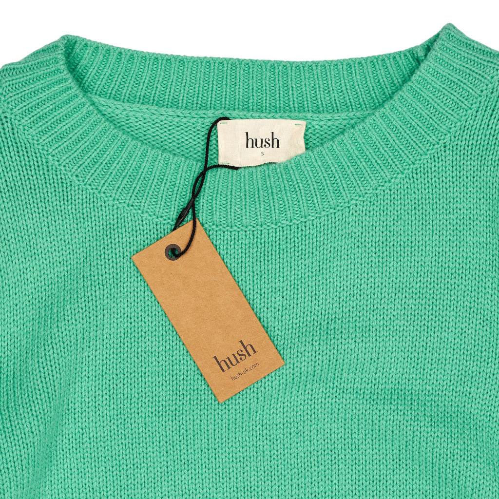 Hush Mint Green Brea Deep Rib Jumper