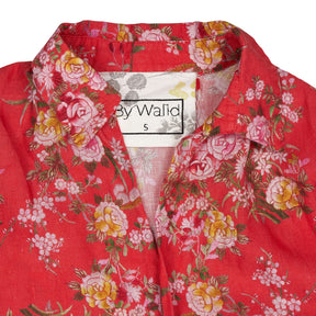 By Walid Red Floral Dress