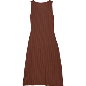 WYSE Brown Knit Midi Dress