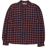 Baukjen Red Plaid Ruffle Blouse