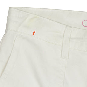 OMNES White Cotton Wide-Leg Trousers