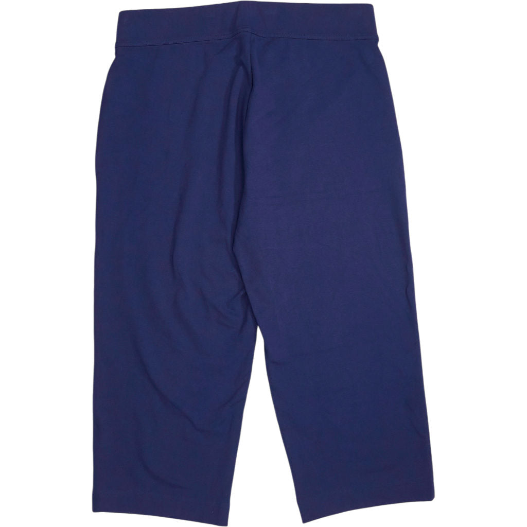 Lands' End Navy Starfish Mid Rise Pull-On Crop Pants
