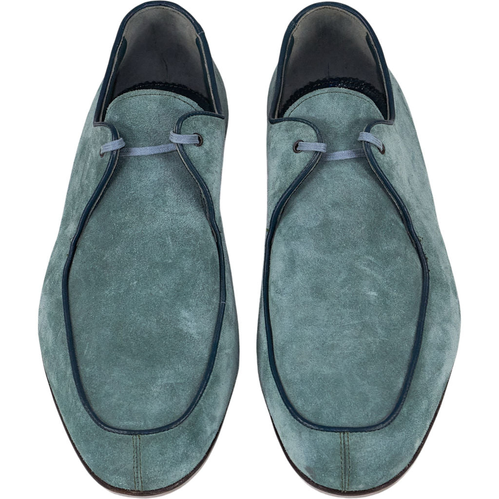 Manolo Blahnik Green Suede Shoes