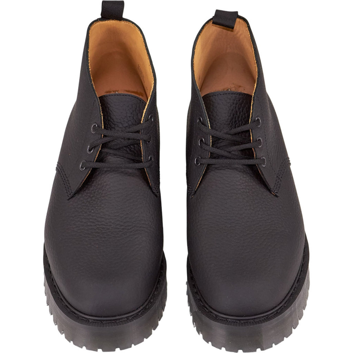 YMC Black Grain Chunky Chukka Boots