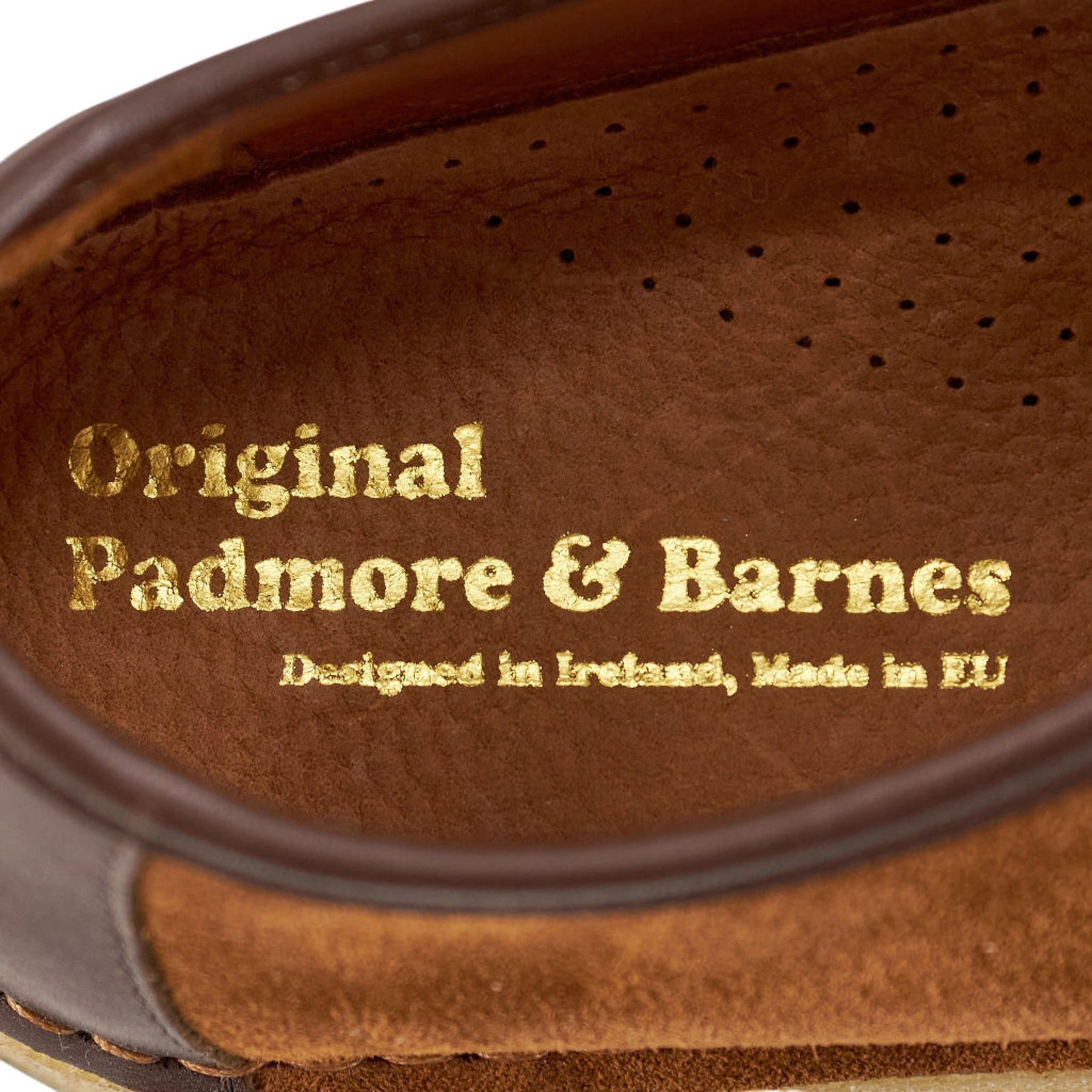Padmore & Barnes Dark Brown Suede Willow Shoes