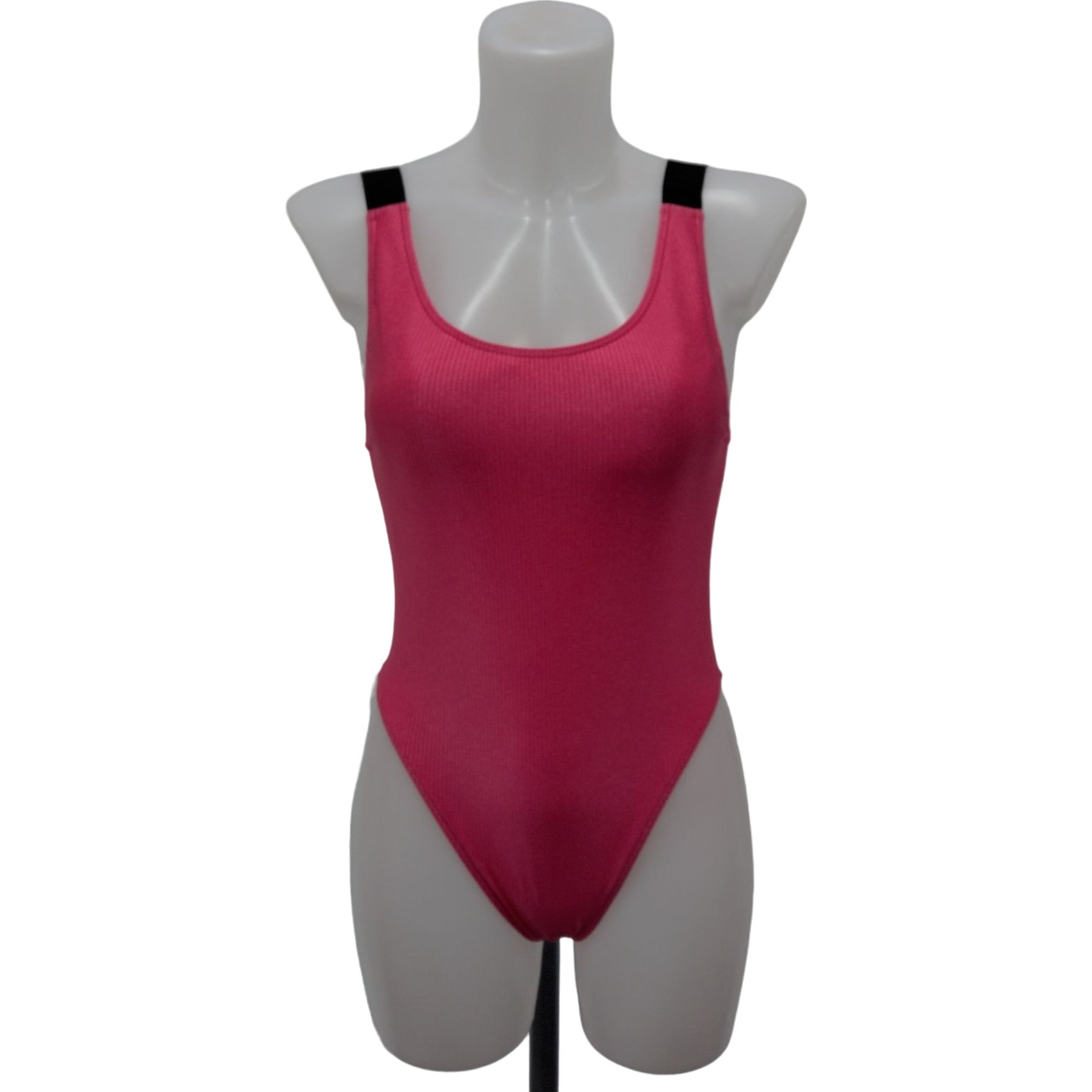 Calvin Klein Pink Intense Power Ribs Swimsuit