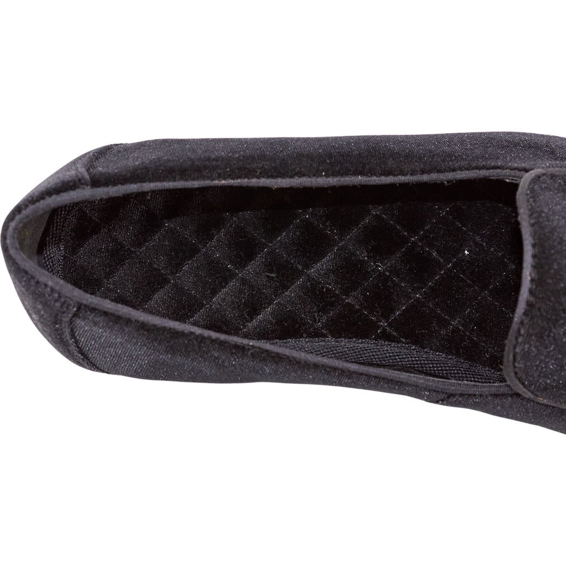 Moss Black Belgravia Velvet Slippers