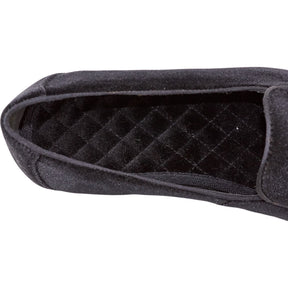 Moss Black Belgravia Velvet Slippers