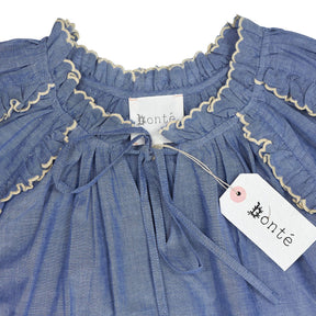 Bonté Chambrey Blue Fleur Top