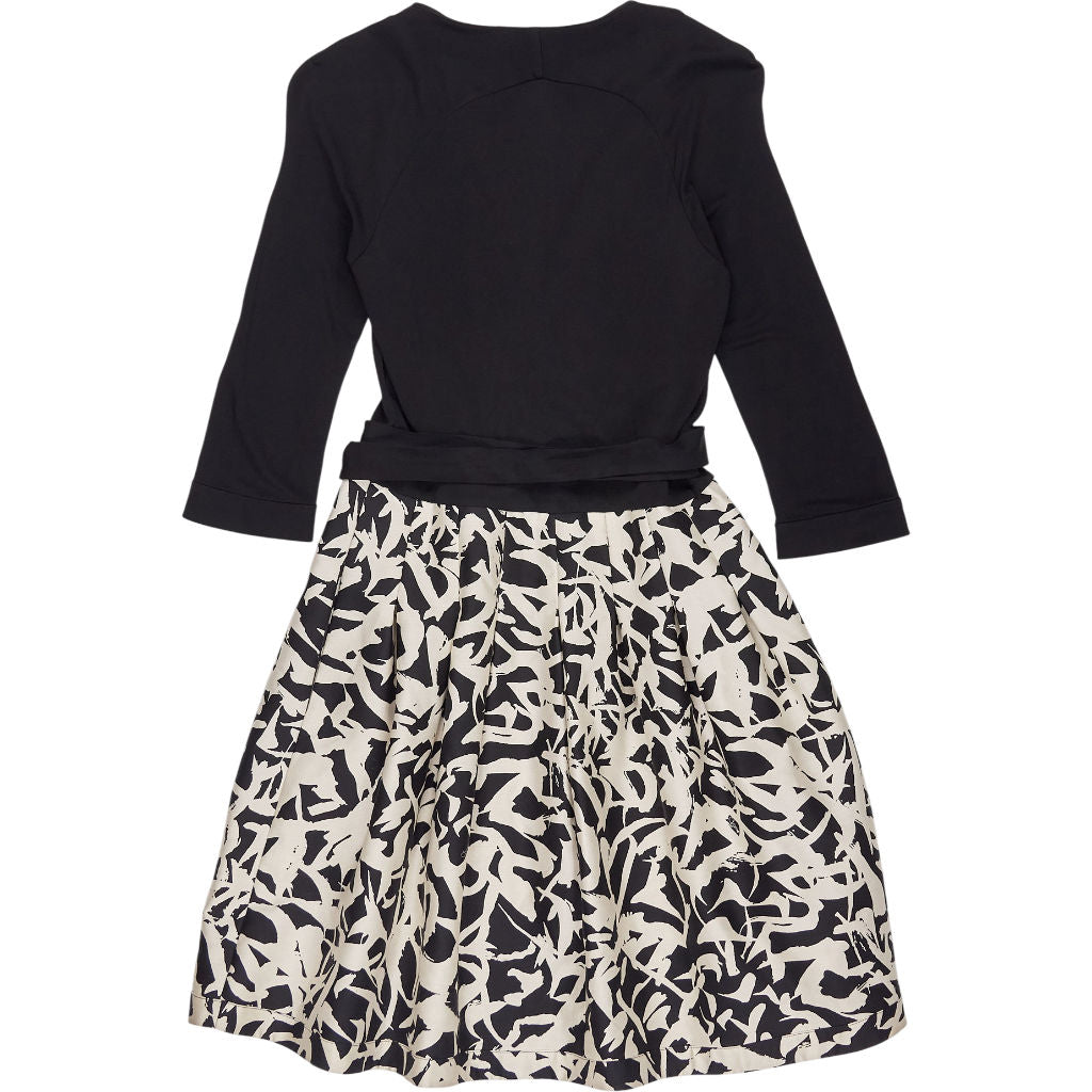 Diane Von Furstenberg Black White Skater Dress