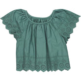 GAP Green Broderie Anglais Top