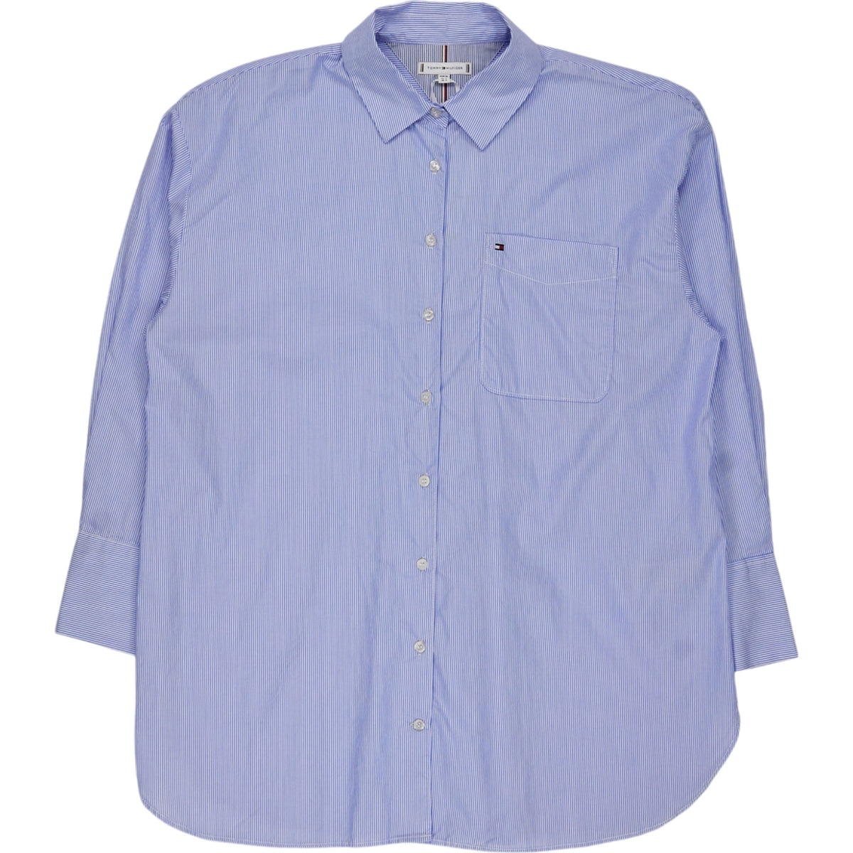 Tommy Hilfiger Blue Striped Loose Fit Shirt