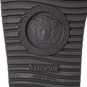 Versace Black Sandals Nastro Greca
