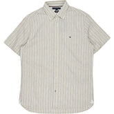 Tommy Hilfiger Cream Striped Short Sleeve Shirt