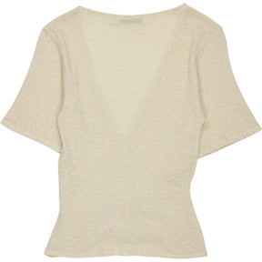 IRO Beige Wrap Knit Top