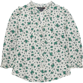 Wyse Green Floral Blouse