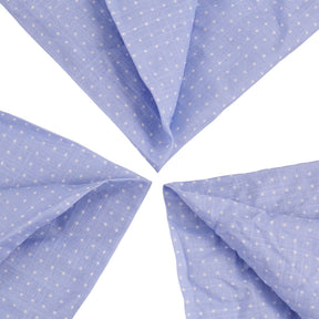 Anderson & Sheppard Sky/White Cotton Pocket Square
