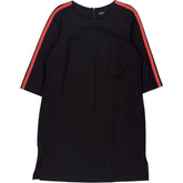 Your Sixth Sense Black Dress with Red Stripe