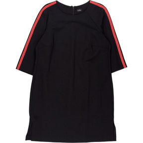 Your Sixth Sense Black Dress with Red Stripe