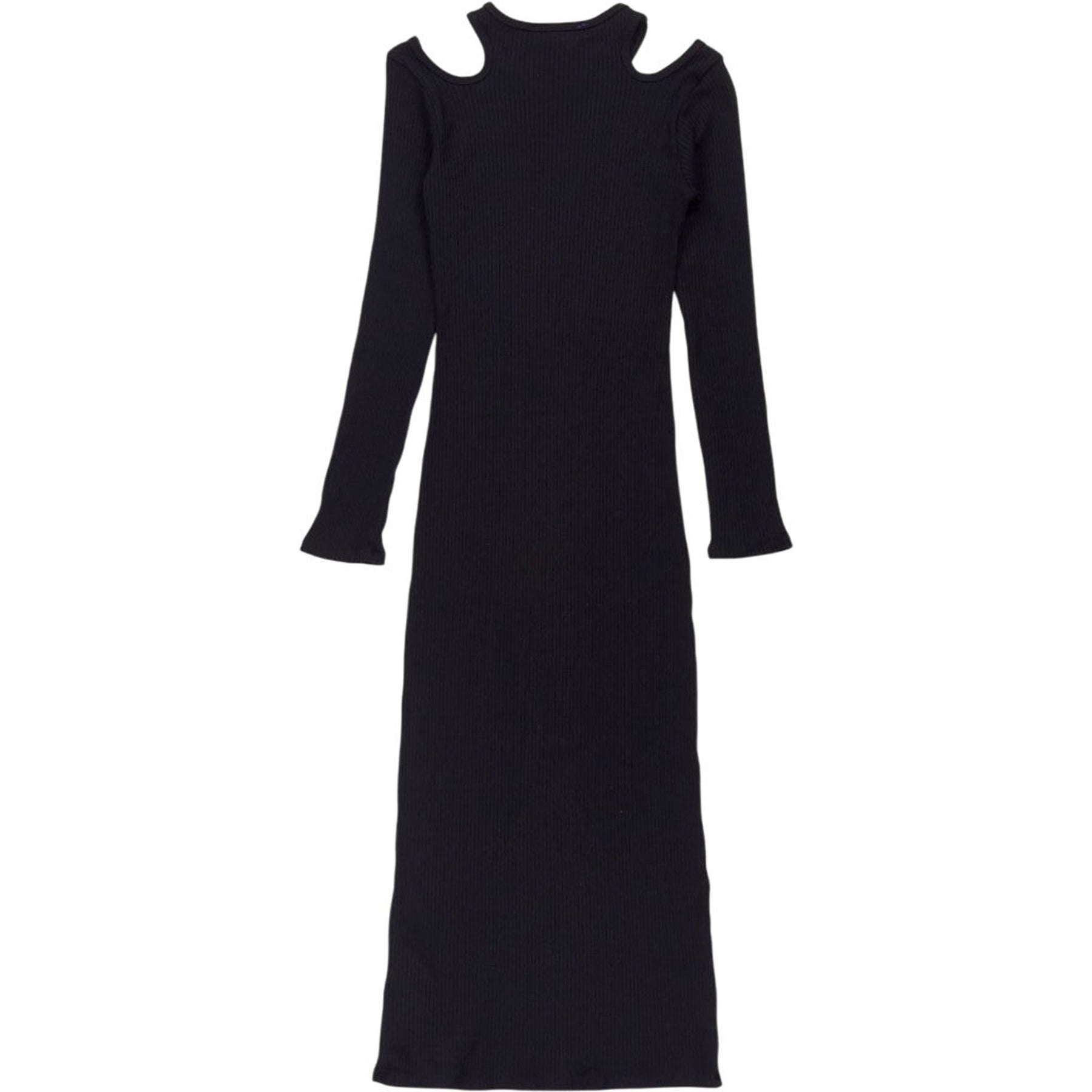 simon miller ribbed dress Simon Miller Black off the shoulder ribbed maxi dress - size XS Rayon ref.2612885