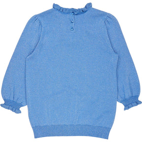 Wyse Blue Lucia V Neck Jumper