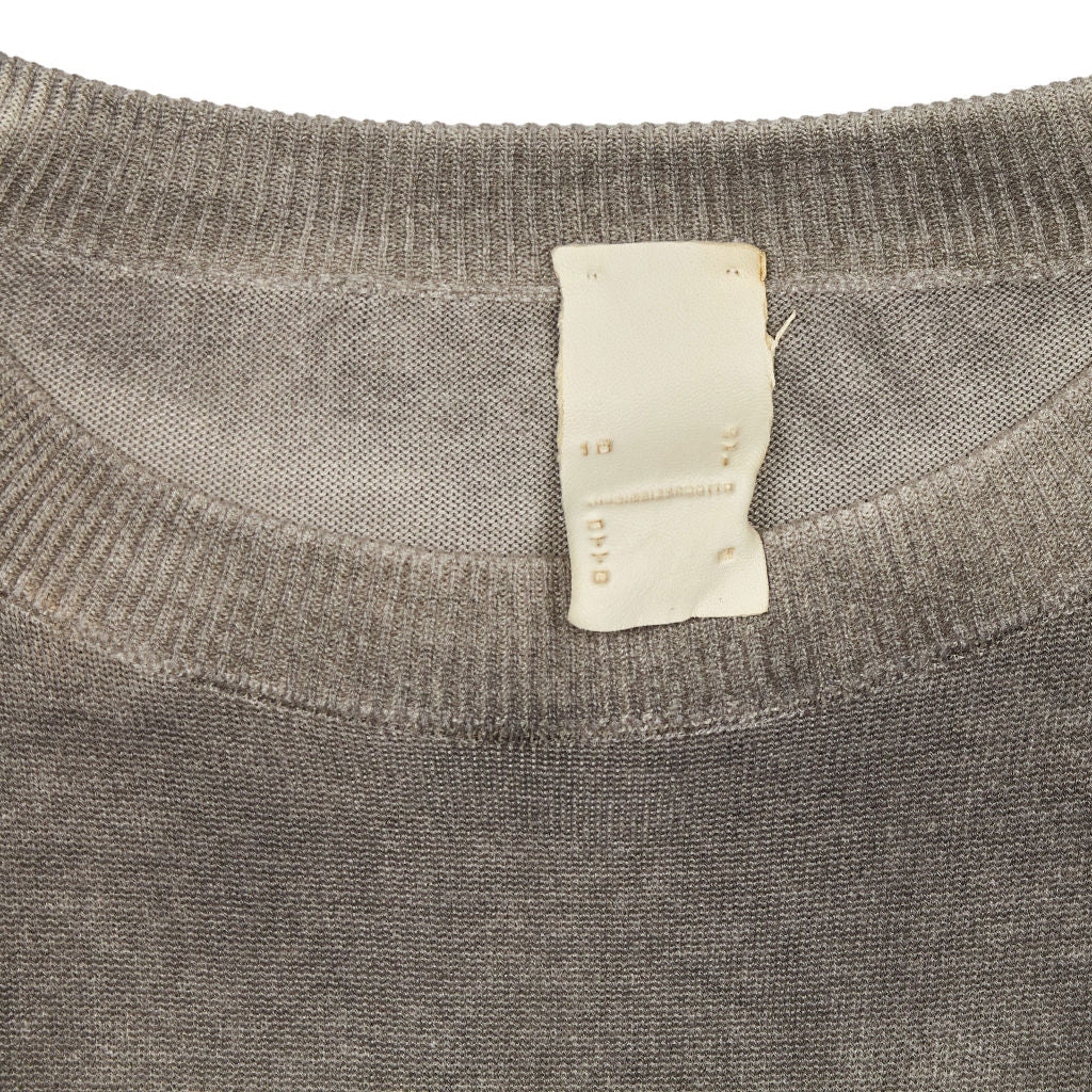 Joseph Light Grey Silk Round Neck Jumper