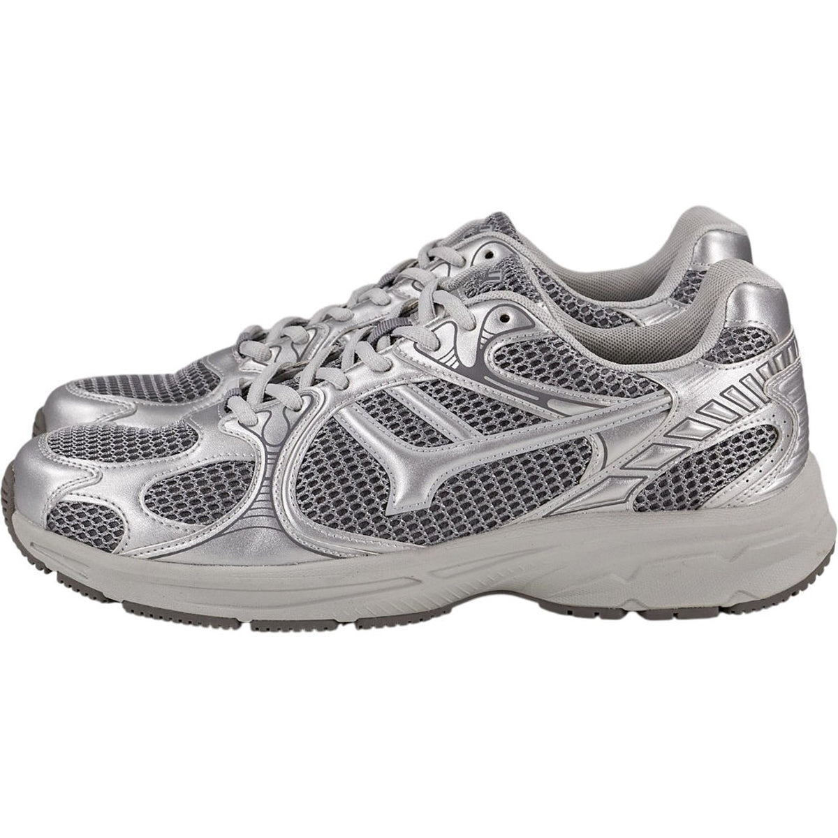 Pull & Bear Silver Mesh Trainers
