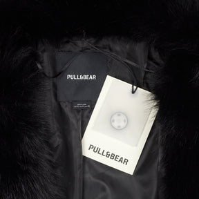Pull & Bear Black Faux Fur Jacket
