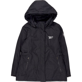 Vintage Reebok Black Hooded Jacket