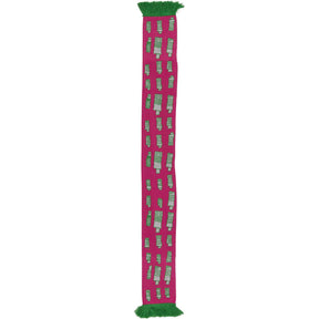 Revere Pink Green Patterned Scarf