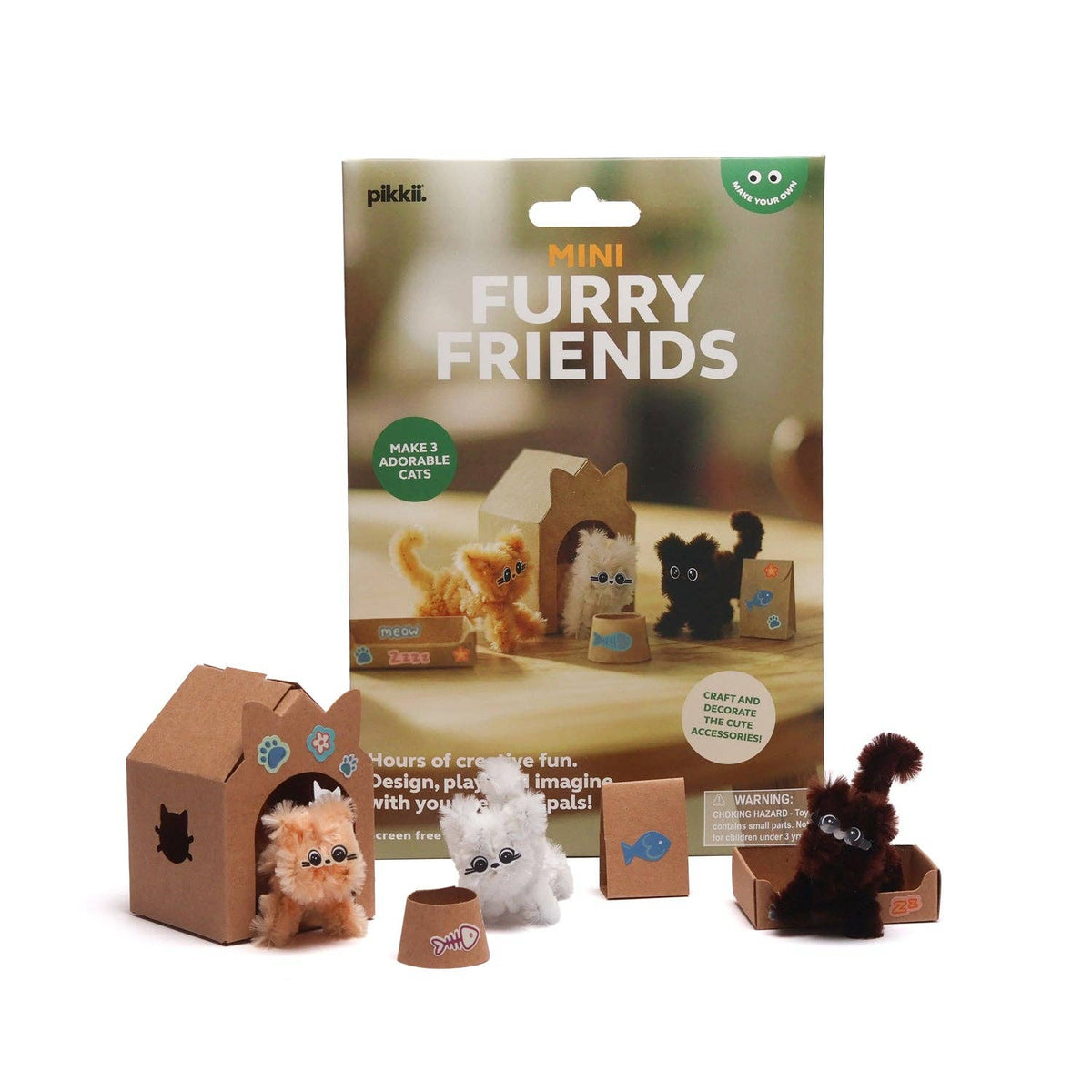 Mini Furry Friends Kit | Cute Animal Origami Kit