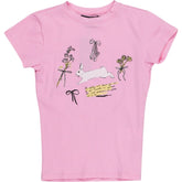 Motel Pink Tiona Top Graphic Tee