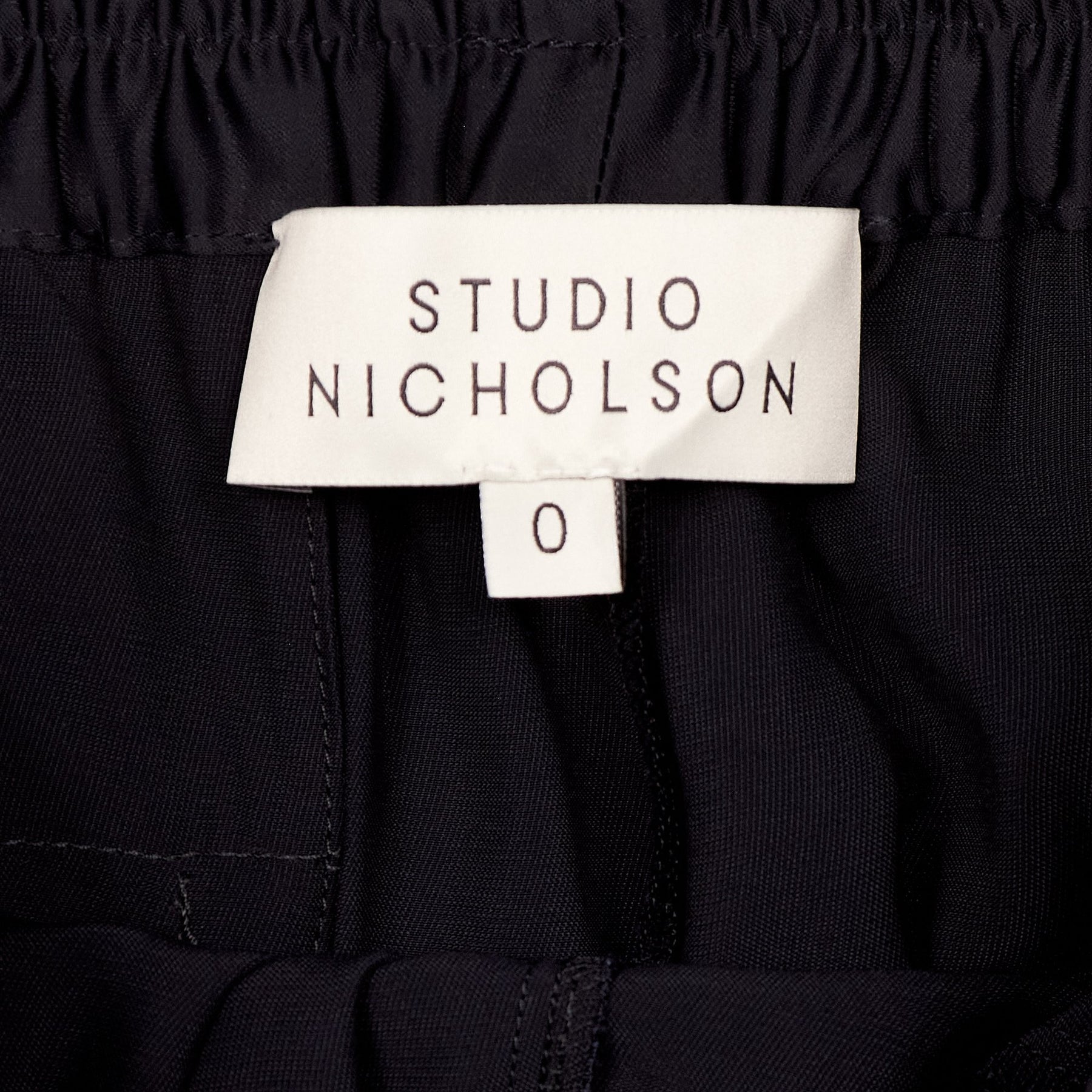 Studio Nicholson Darkest Navy Fluid Viscose Trousers