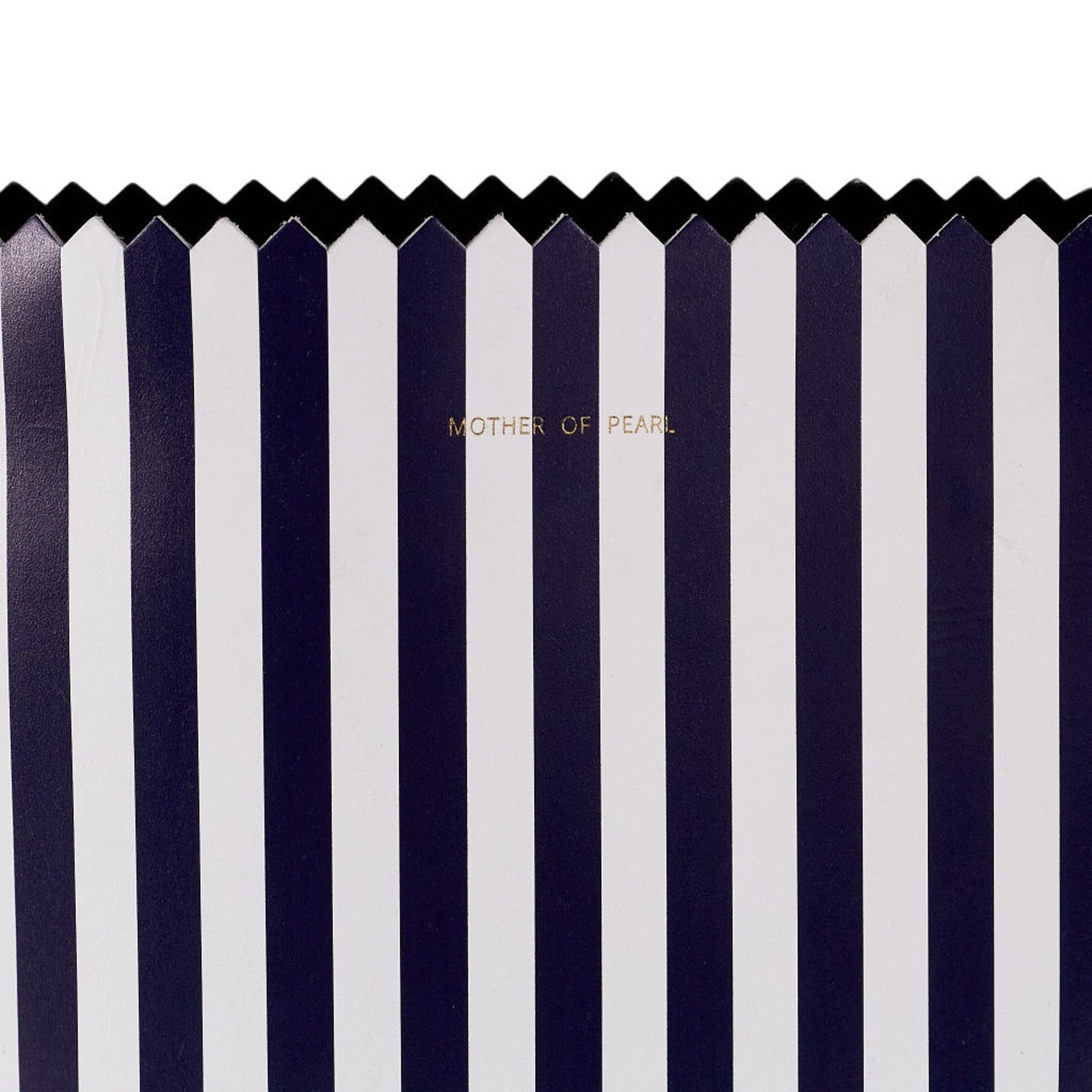 Mother of Pearl Navy White Striped Bag