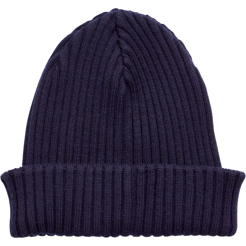 Paul & Shark Navy Wool Beanie Hat