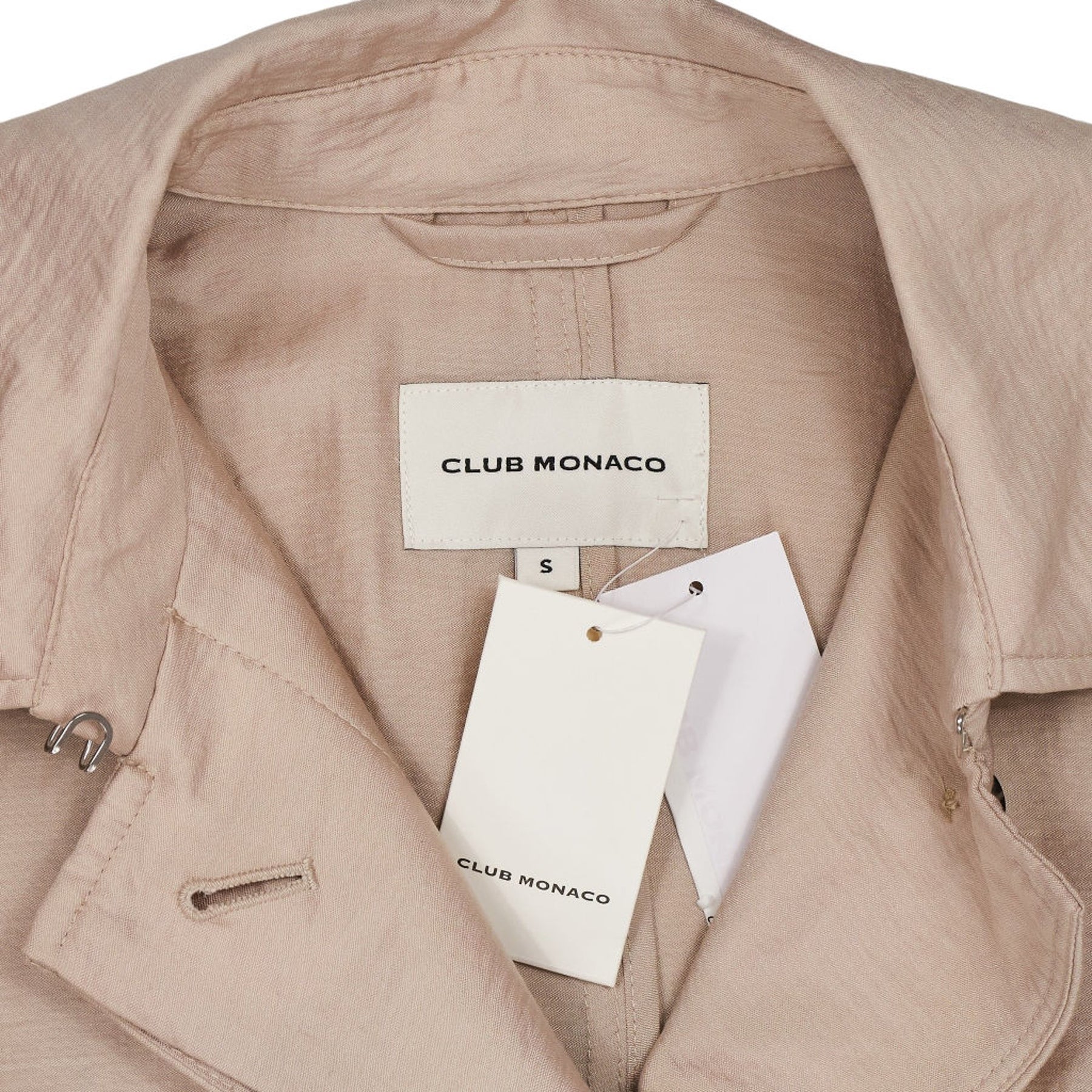 Club Monaco Pale Pink Soft Trench Coat