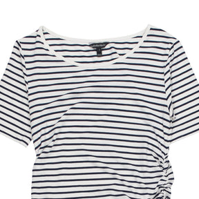 Isabella Oliver Stripe Ruched Midi Dress