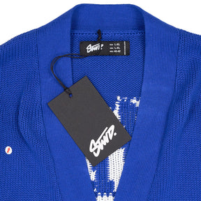 Pull & Bear Blue Cotton Cardigan