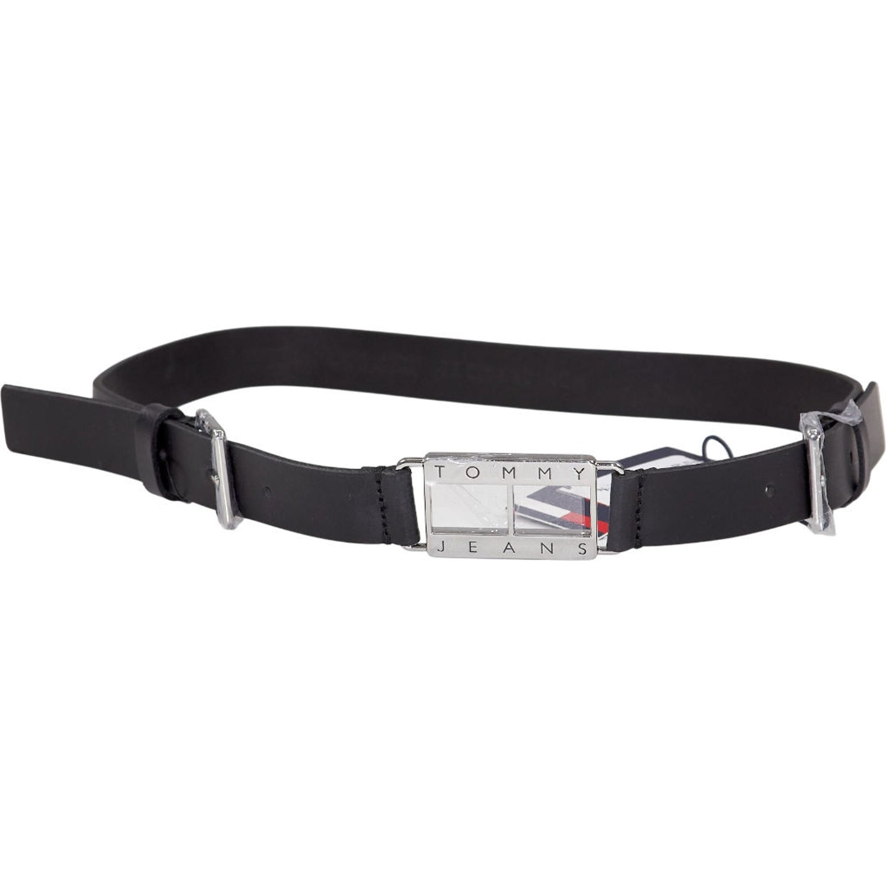 Tommy Jeans Black Heritage Lock Belt