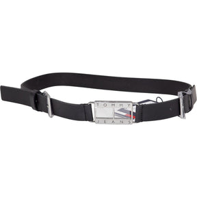 Tommy Jeans Black Heritage Lock Belt